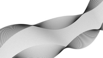 pano de fundo abstrato com linhas de gradiente de onda monocromática em fundo branco. fundo de tecnologia moderna, design de onda. ilustração vetorial vetor