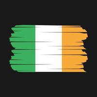 escova da bandeira da irlanda vetor