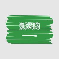 escova de bandeira da arábia saudita vetor