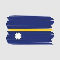 pincel de bandeira de nauru vetor