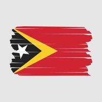 escova de bandeira de timor leste vetor