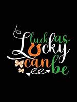 st. dia de são patrício tipografia colorida citação irlandesa vetor letras design de camiseta