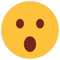 ícone de cor lisa para rosto emoji. vetor