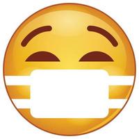 ícone de cor gradiente para rosto emoji. vetor