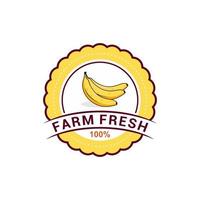 modelo de vetor de logotipo de fruta banana