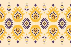 arte de padrão de flor de tapete. padrão sem emenda geométrico étnico ikat em tribal. estilo indiano. vetor