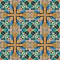 design de padrão sem costura em mosaico geométrico, design têxtil repetido, design de superfície. vetor