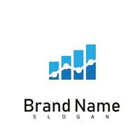 design de logotipo financeiro e contábil de angariação de fundos vetor