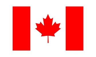 Bandeira do Canadá, cores oficiais e proporções corretas. bandeira nacional do Canadá. ilustração vetorial. eps10. vetor