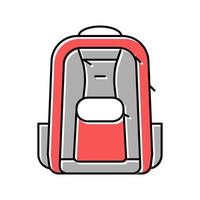 ilustração vetorial de ícone de cor de mochila mochila vetor