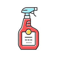 spray para limpar a ilustração vetorial de ícone de cor de janela vetor