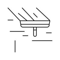 ilustração vetorial de ícone de linha de massa de vidraceiro de teto vetor