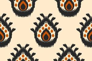 padrão étnico ikat sem emenda em tribal. impressão de ornamento étnico geométrico asteca. estilo americano, mexicano. vetor