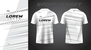 design de camisa esportiva de camisa branca vetor