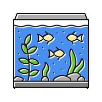 ilustração em vetor ícone de cor de peixe de aquário de água salgada