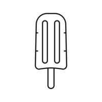 ilustração vetorial de ícone de linha de sorvete congelado vetor
