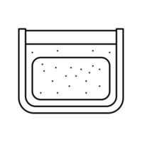ilustração vetorial de ícone de linha de equipamento de fábrica de queijo vetor