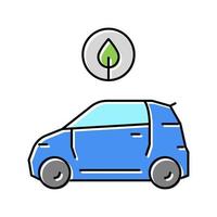 ilustração em vetor ícone de cor de transporte de carro eco