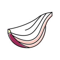 ilustração em vetor ícone de cor cebola cebolinha
