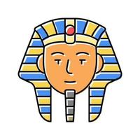 ilustração em vetor faraó egito ícone de cor