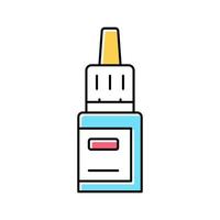 medicina cai ilustração vetorial de ícone de cor de garrafa vetor