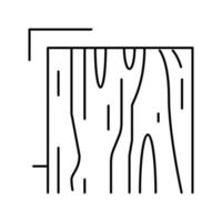 ilustração em vetor ícone de linha de camada de isolamento de madeira