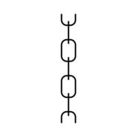 ilustração em vetor ícone de linha de corrente de cabo