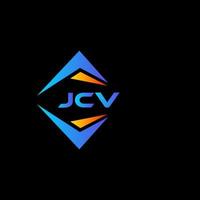 design de logotipo de tecnologia abstrata jcv em fundo preto. jcv conceito criativo do logotipo da letra inicial. vetor