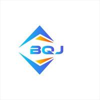 design de logotipo de tecnologia abstrata bqj em fundo branco. conceito de logotipo de carta de iniciais criativas bqj. vetor