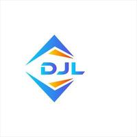 djl design de logotipo de tecnologia abstrata em fundo branco. djl conceito de logotipo de carta de iniciais criativas. vetor