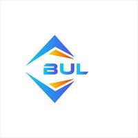 design de logotipo de tecnologia abstrata bul em fundo branco. bul conceito de logotipo de carta de iniciais criativas. vetor