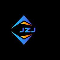 design de logotipo de tecnologia abstrata jzj em fundo preto. jzj conceito criativo do logotipo da carta inicial. vetor