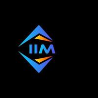 design de logotipo de tecnologia abstrata iim em fundo branco. conceito de logotipo de carta de iniciais criativas iim. vetor