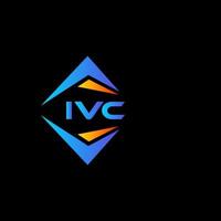 design de logotipo de tecnologia abstrata ivc em fundo branco. conceito de logotipo de carta de iniciais criativas ivc. vetor