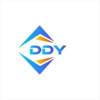 design de logotipo de tecnologia abstrata ddy em fundo branco. conceito de logotipo de carta de iniciais criativas ddy. vetor