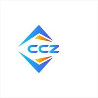 design de logotipo de tecnologia abstrata ccz em fundo branco. conceito criativo do logotipo da carta inicial ccz. vetor