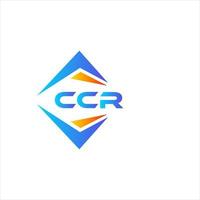 design de logotipo de tecnologia abstrata ccr em fundo branco. conceito de logotipo de carta de iniciais criativas ccr. vetor