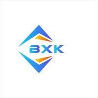 bxk design de logotipo de tecnologia abstrata em fundo branco. conceito criativo do logotipo da carta inicial bxk. vetor