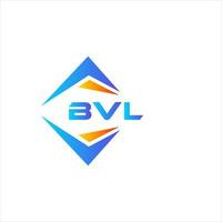 bvl design de logotipo de tecnologia abstrata em fundo branco. conceito de logotipo de carta de iniciais criativas bvl. vetor