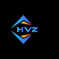 design de logotipo de tecnologia abstrata hvz em fundo preto. hvz conceito criativo do logotipo da carta inicial. vetor