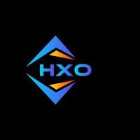 design de logotipo de tecnologia abstrata hxo em fundo preto. hxo conceito criativo do logotipo da letra inicial. vetor