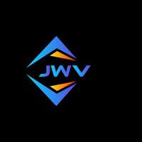 design de logotipo de tecnologia abstrata jwv em fundo preto. jwv conceito criativo do logotipo da carta inicial. vetor