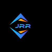 design de logotipo de tecnologia abstrata jrr em fundo preto. jrr conceito criativo do logotipo da carta inicial. vetor
