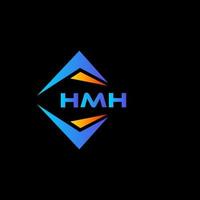 design de logotipo de tecnologia abstrata hmh em fundo preto. hmh conceito criativo do logotipo da carta inicial. vetor