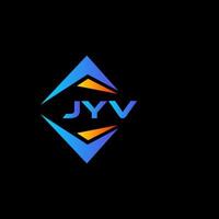 design de logotipo de tecnologia abstrata jyv em fundo preto. jyv conceito criativo do logotipo da carta inicial. vetor