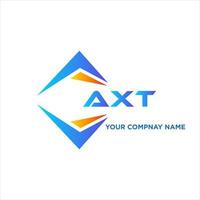 design de logotipo de tecnologia abstrata axt em fundo branco. conceito criativo do logotipo da carta inicial axt. vetor