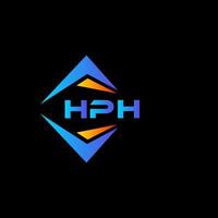 design de logotipo de tecnologia abstrata hph em fundo preto. conceito de logotipo de carta de iniciais criativas hph. vetor