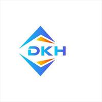 dkh design de logotipo de tecnologia abstrata em fundo branco. dkh conceito de logotipo de carta de iniciais criativas. vetor