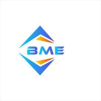 bme design de logotipo de tecnologia abstrata em fundo branco. conceito de logotipo de carta de iniciais criativas bme. vetor