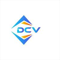 dcv design de logotipo de tecnologia abstrata em fundo branco. conceito criativo do logotipo da carta inicial dcv. vetor